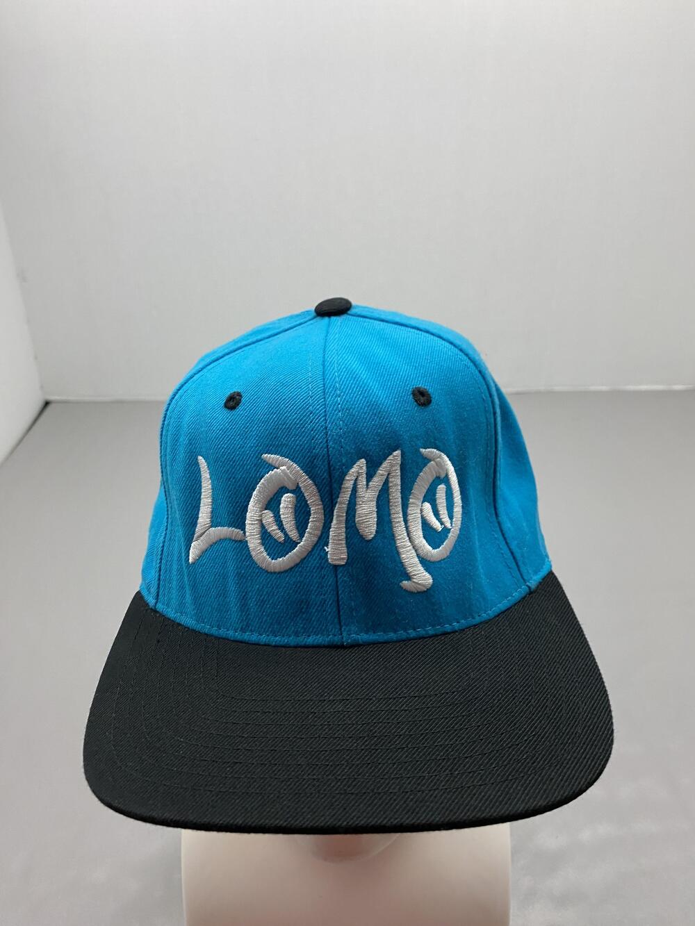 LIDS LOMO Hat Cap Snap Back One Size Blue Twill Baseball Cap Adjustable Mens